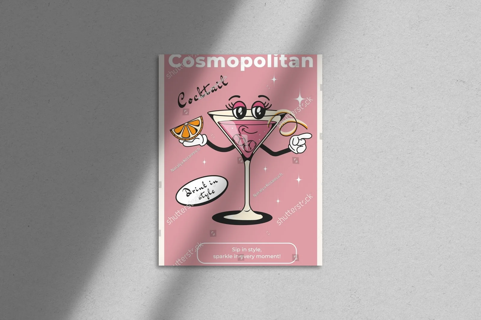 Retro koktajlowy klimat w kolorach nostalgii