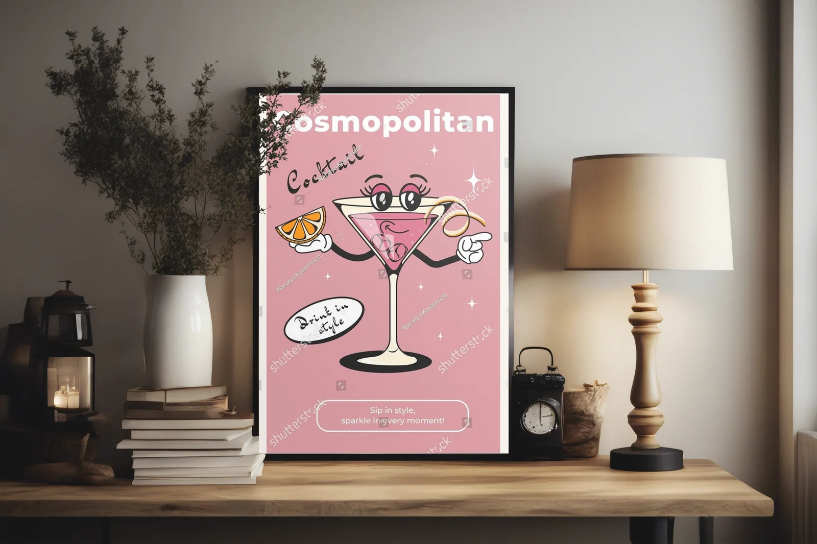 Retro koktajlowy klimat w kolorach nostalgii