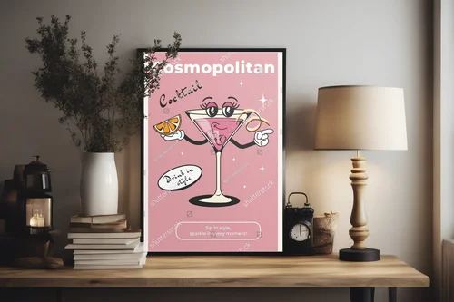 Retro koktajlowy klimat w kolorach nostalgii