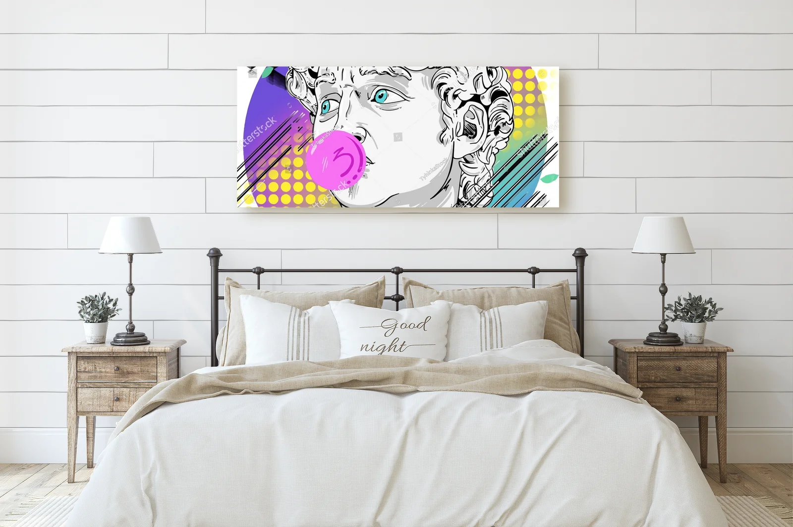 Psychedeliczna interpretacja Davida w nowoczesnym stylu