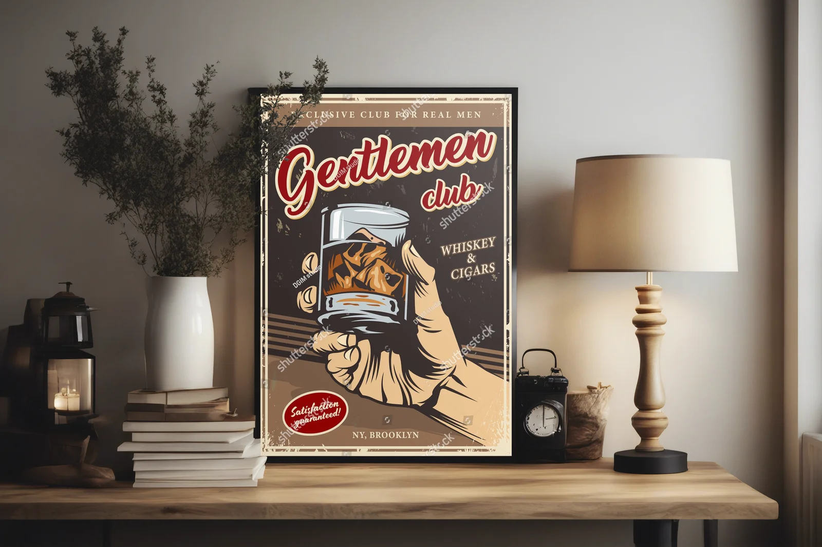 Vintage atmosfera męskiej elegancji