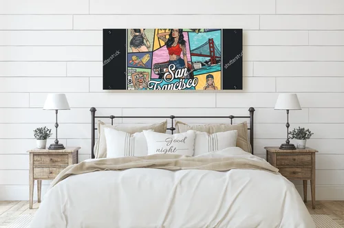 Kolorowa podróż do San Francisco w artystycznym stylu