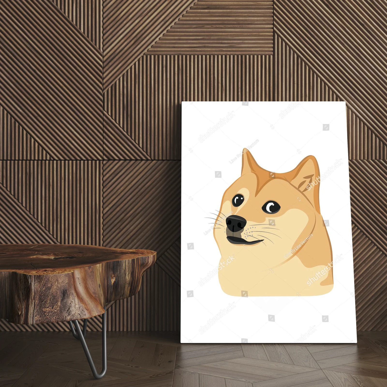 Urocze psy Shiba Inu w minimalistycznym stylu