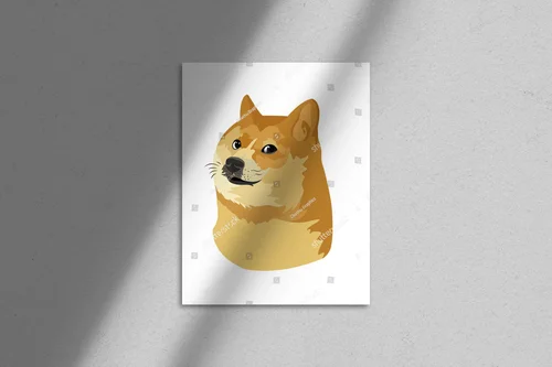 Urocze Shiba Inu w minimalistycznym stylu