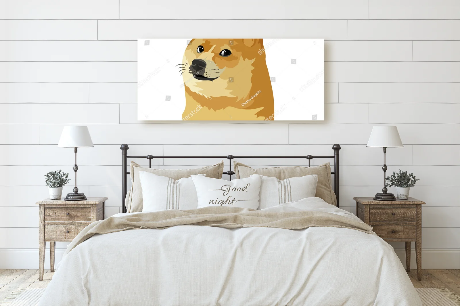 Urocze Shiba Inu w minimalistycznym stylu