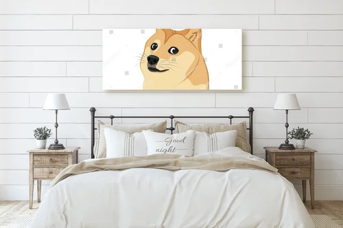 Urocze psy Shiba Inu w minimalistycznym stylu