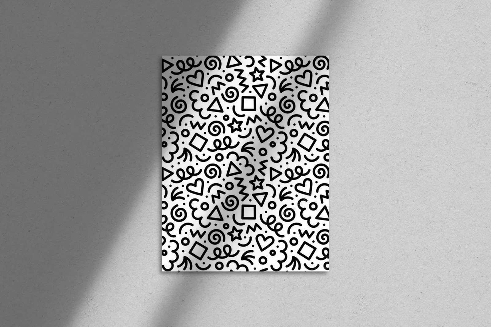 Radosne doodle w minimalistycznym stylu