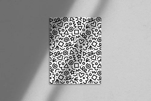 Radosne doodle w minimalistycznym stylu
