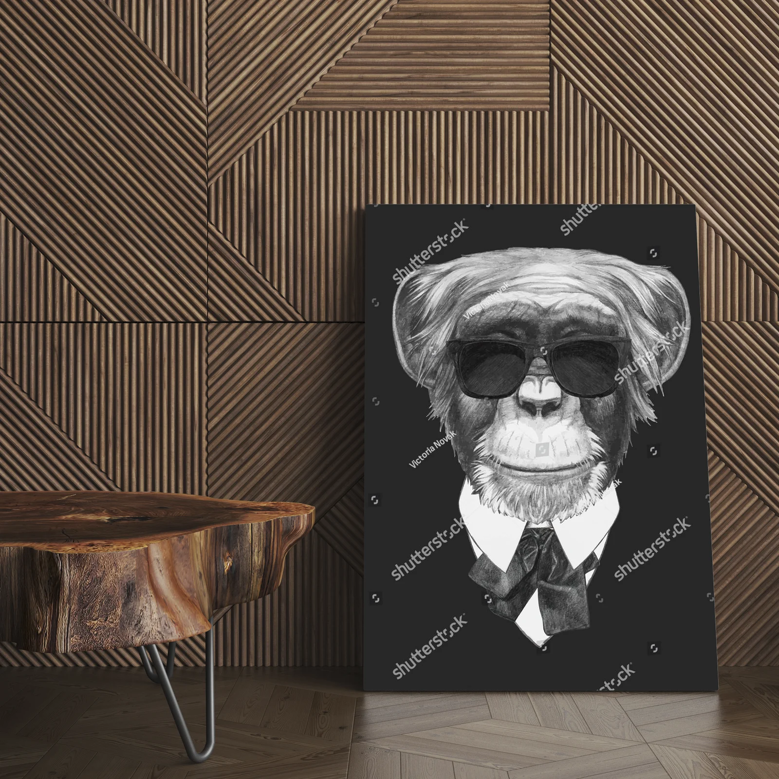 Stylowy małpiszon w retro klimacie