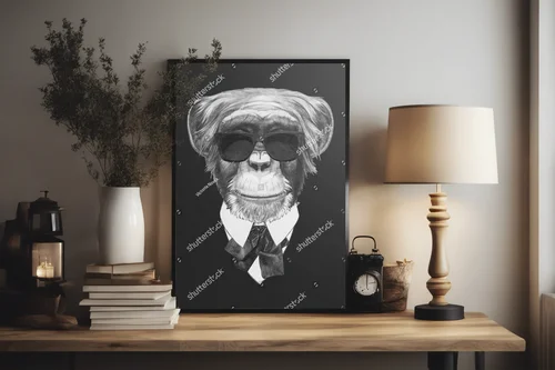 Stylowy małpiszon w retro klimacie