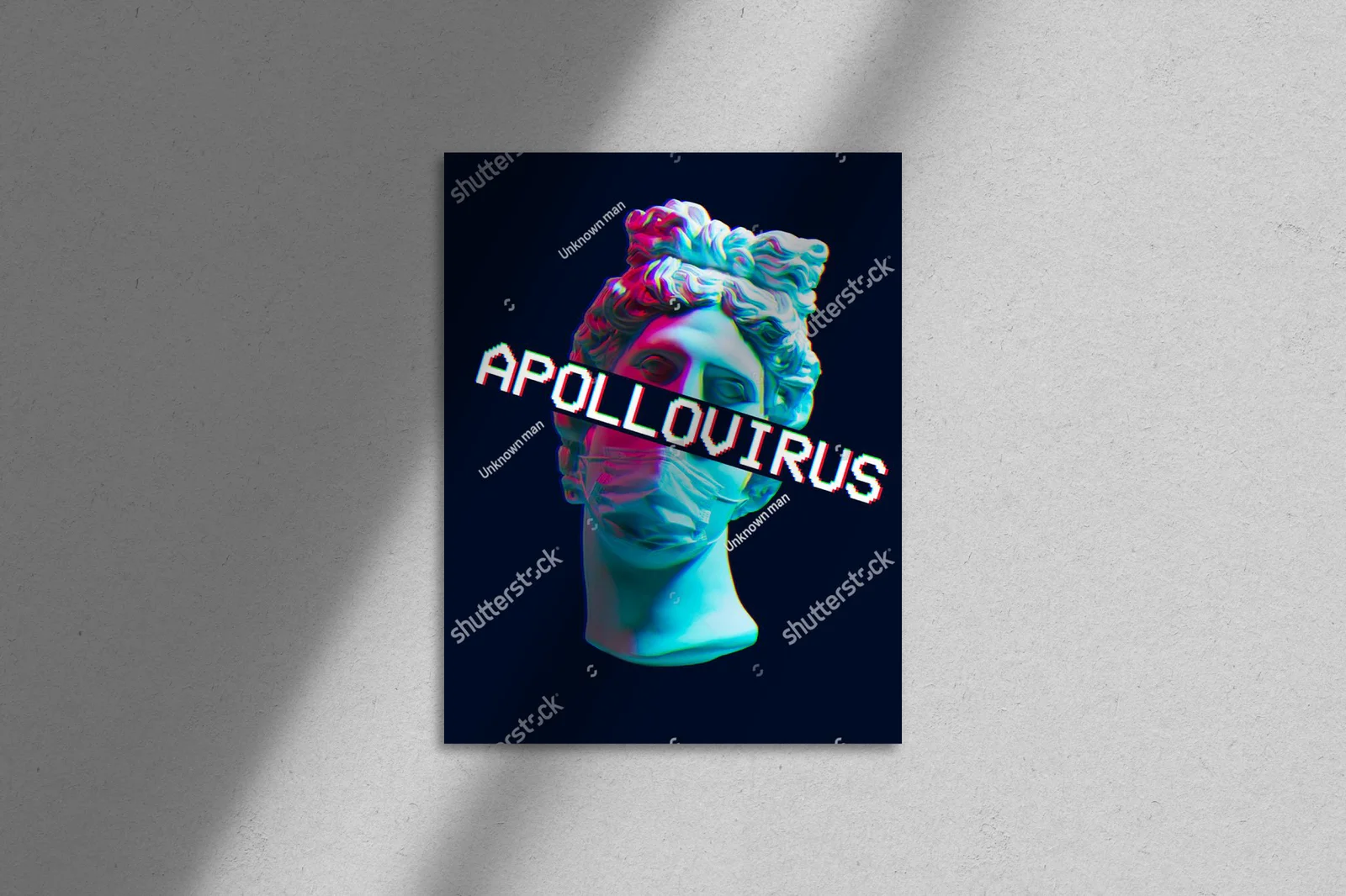 Futurystyczny Apollo w neonowej aurze