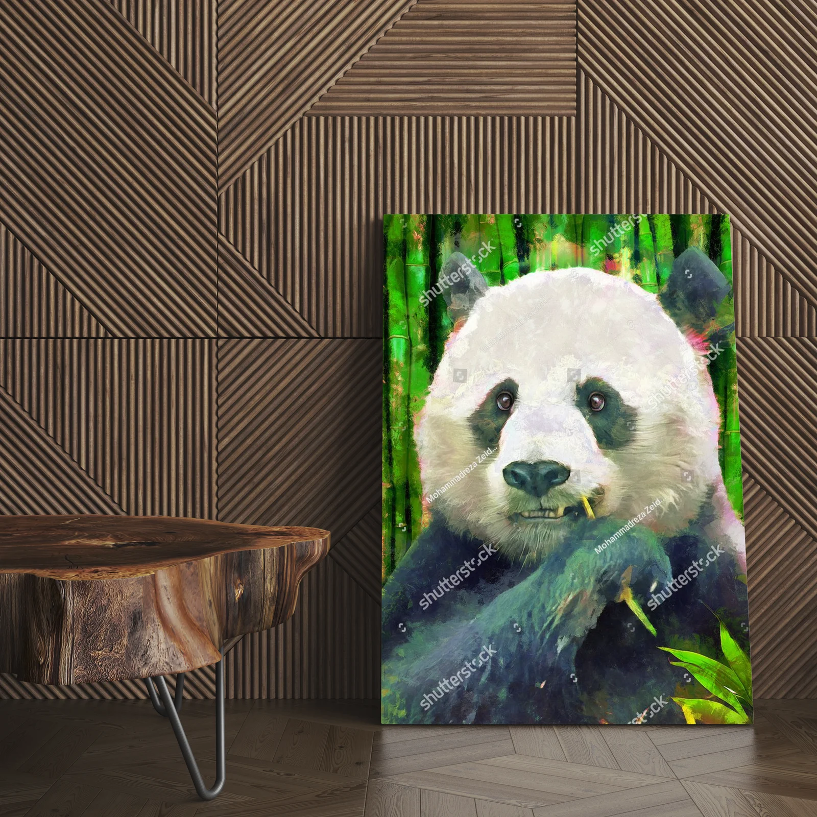 Zjawiskowy panda w pastelowych odcieniach