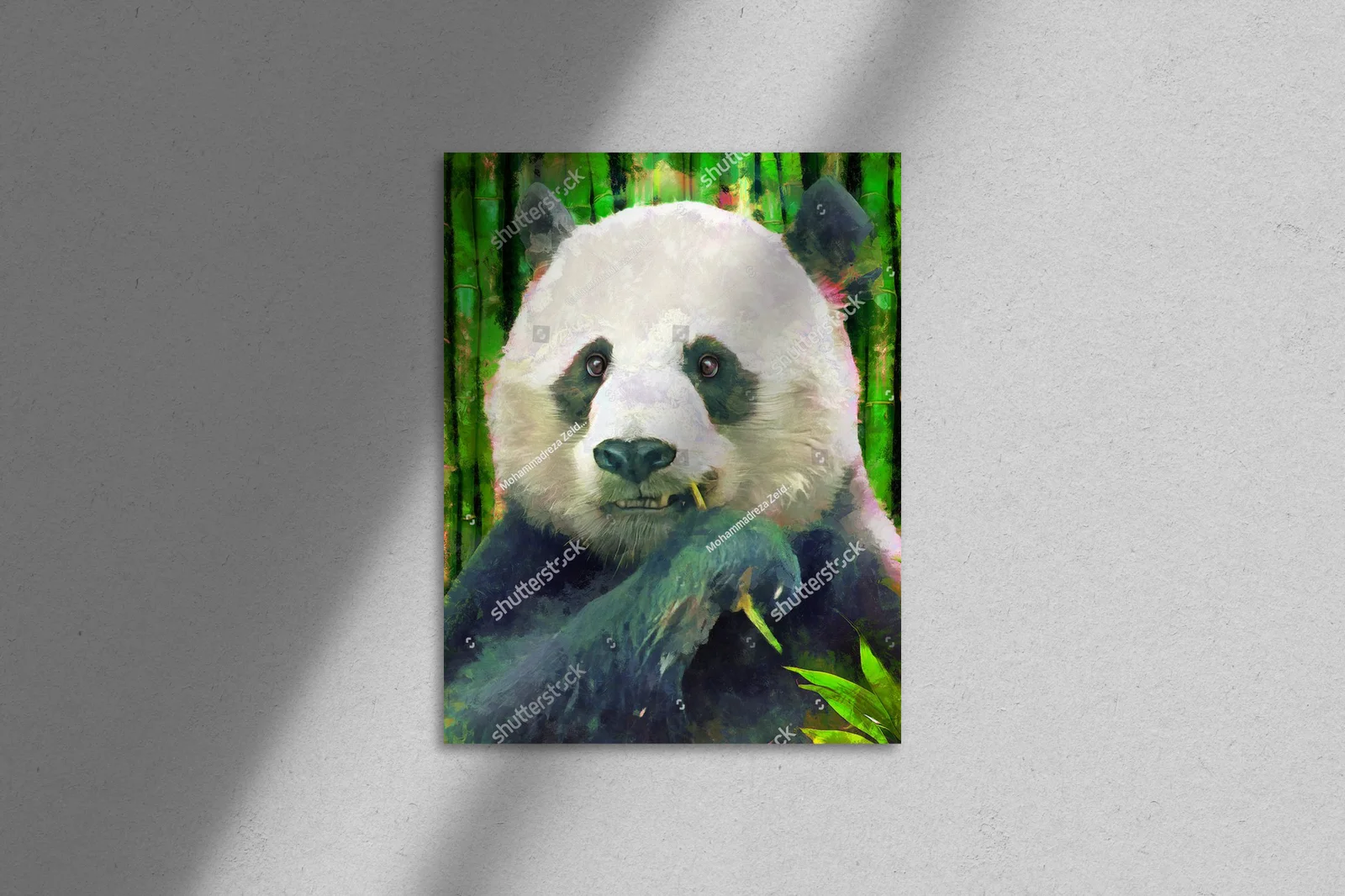 Zjawiskowy panda w pastelowych odcieniach