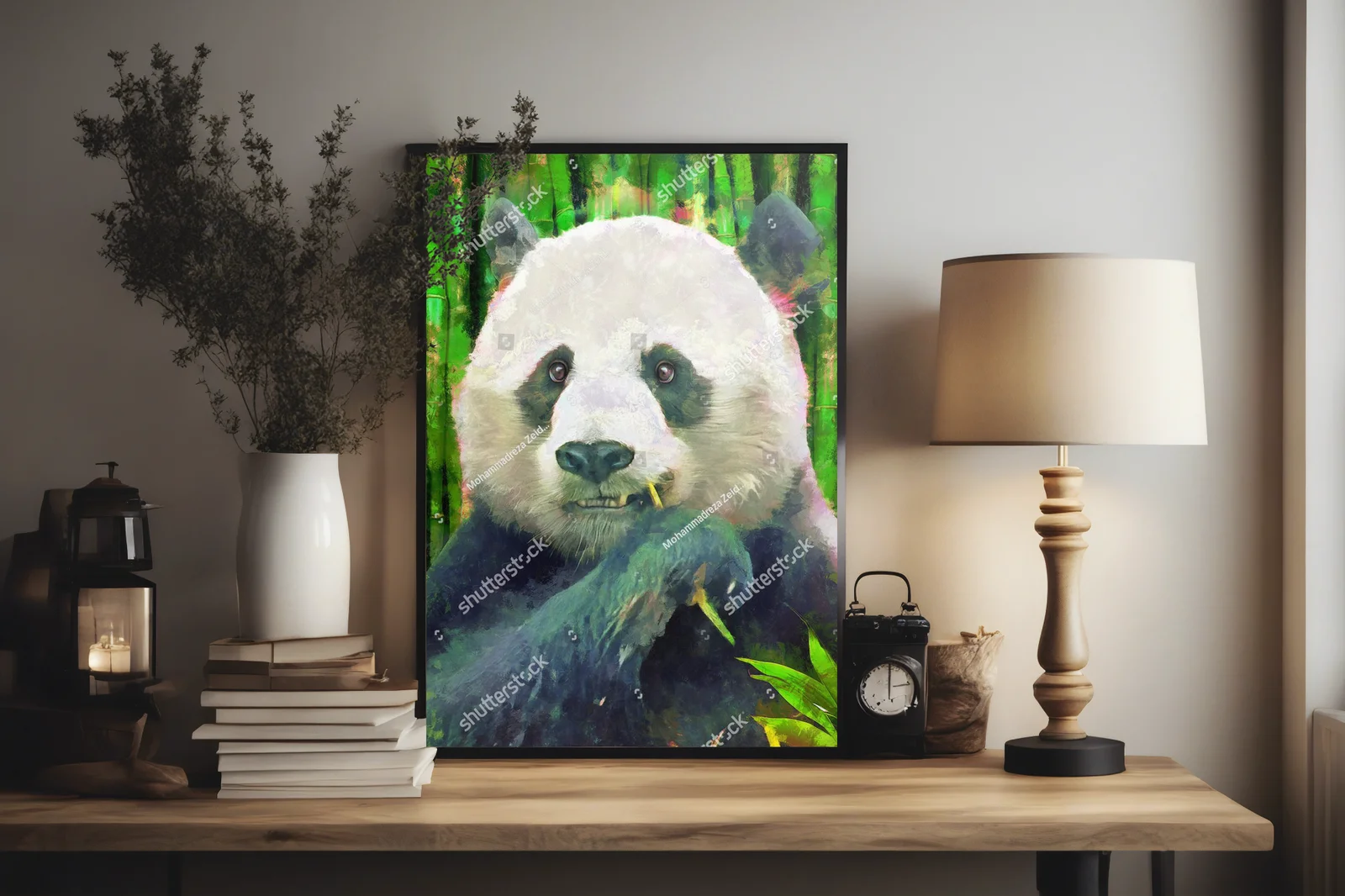 Zjawiskowy panda w pastelowych odcieniach