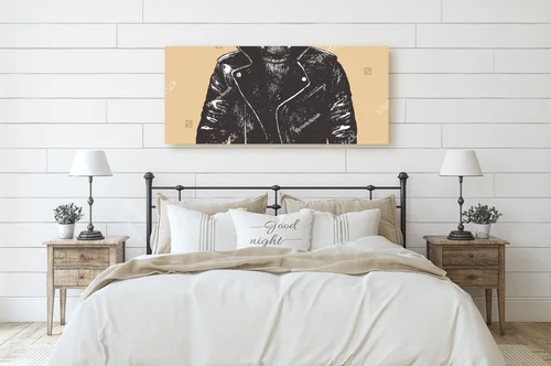 Portret tygrysa w skórzanej kurtce pełen stylu