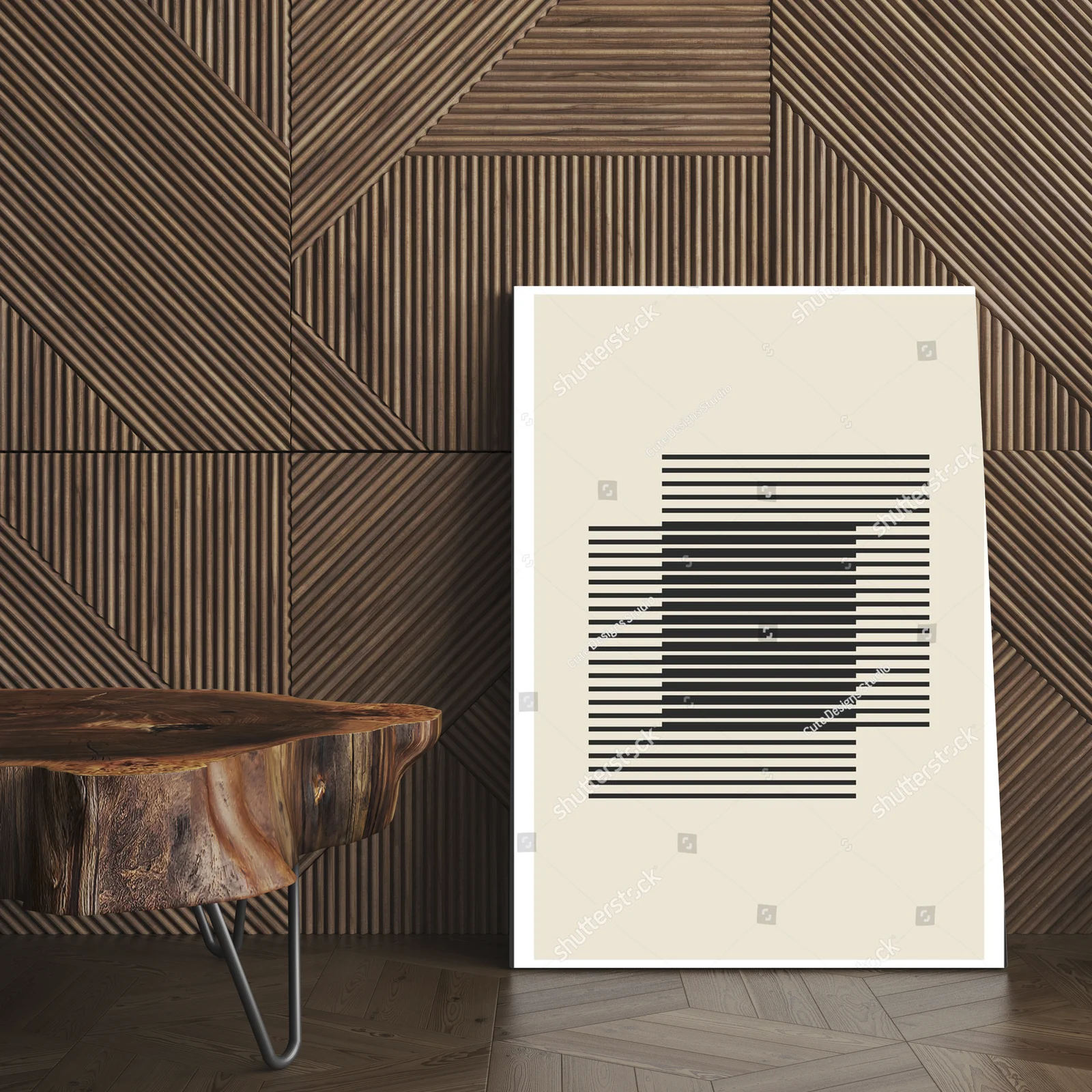 Geometryczne kształty w minimalistycznych odcieniach