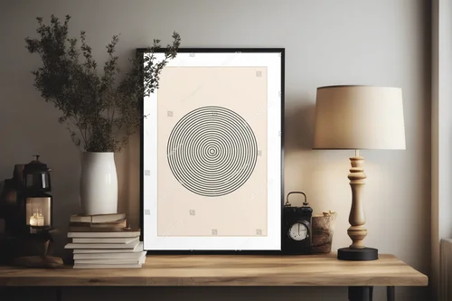 Geometria lat 20. w stylu hipsterskim