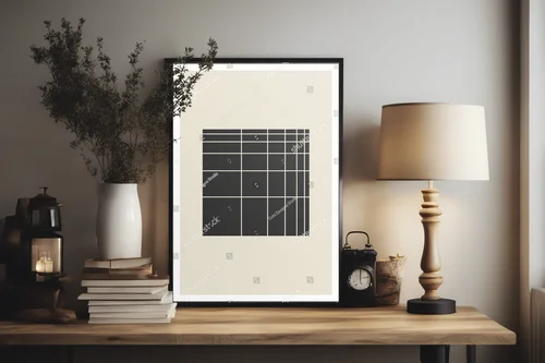 Geometryczna harmonia w odcieniach beżu