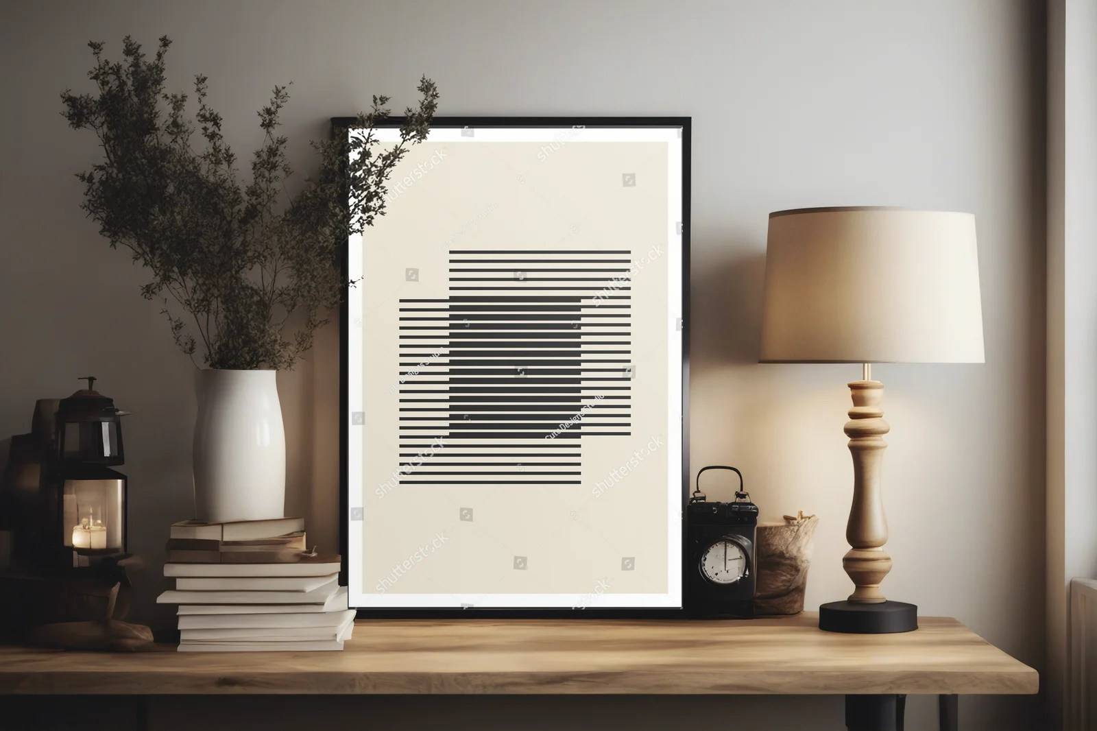 Geometryczne kształty w minimalistycznych odcieniach
