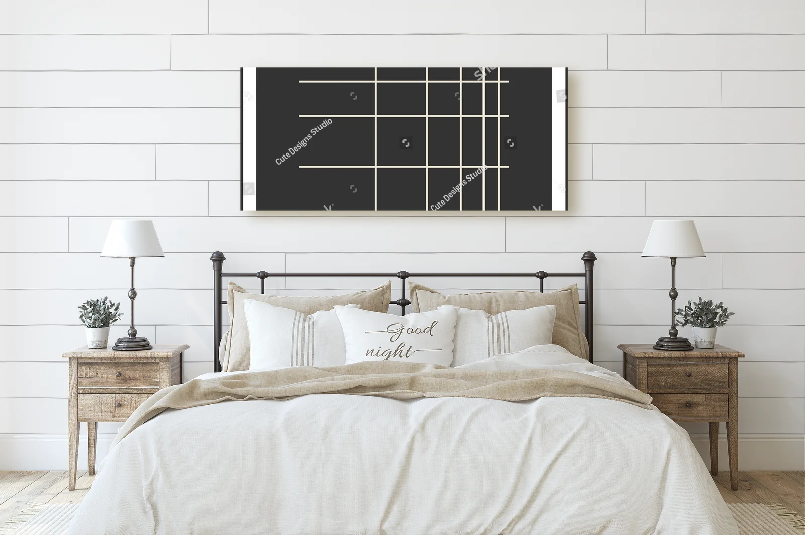 Hipsterski plakaty w geometrycznych kształtach