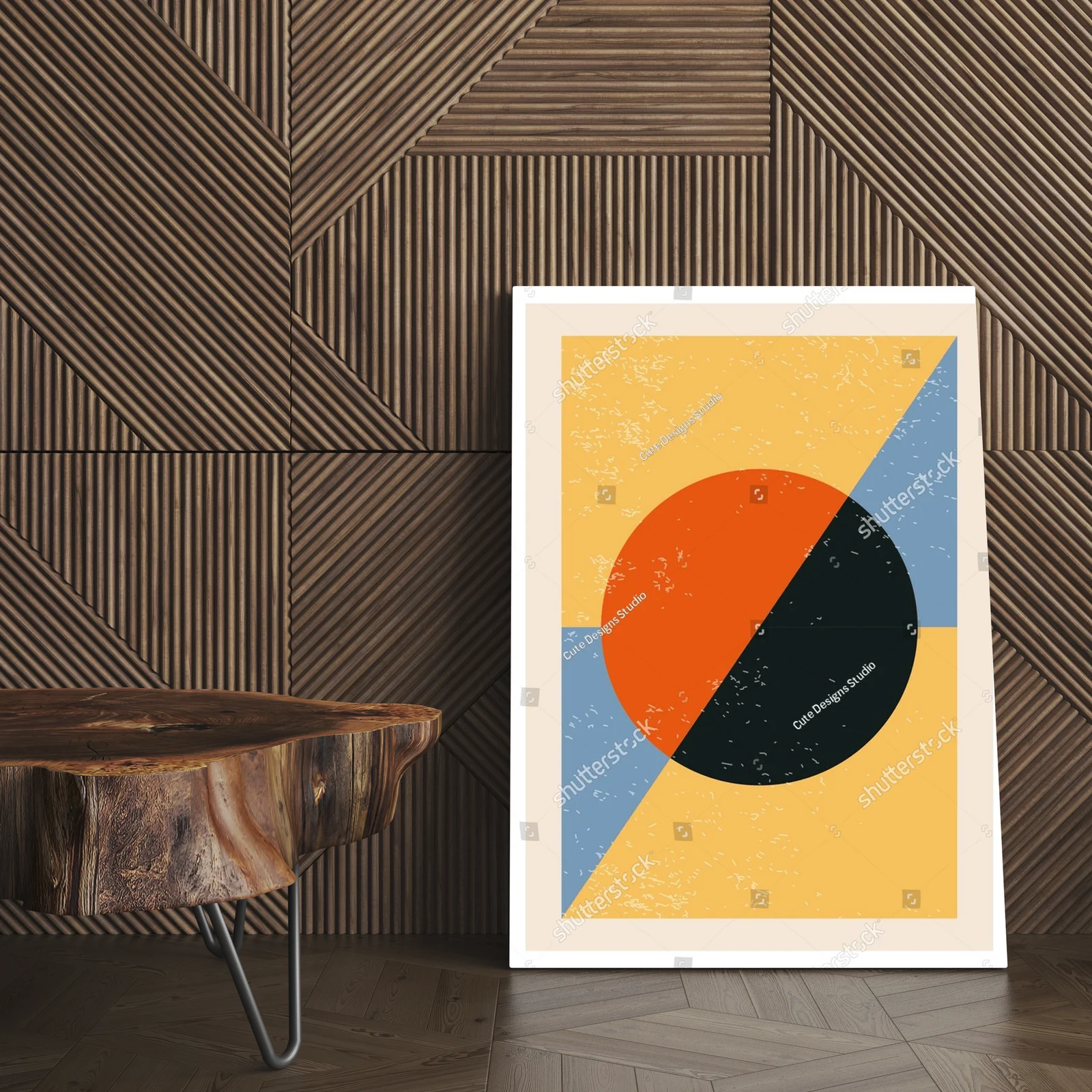 Geometryczne inspiracje w miodowych tonacjach