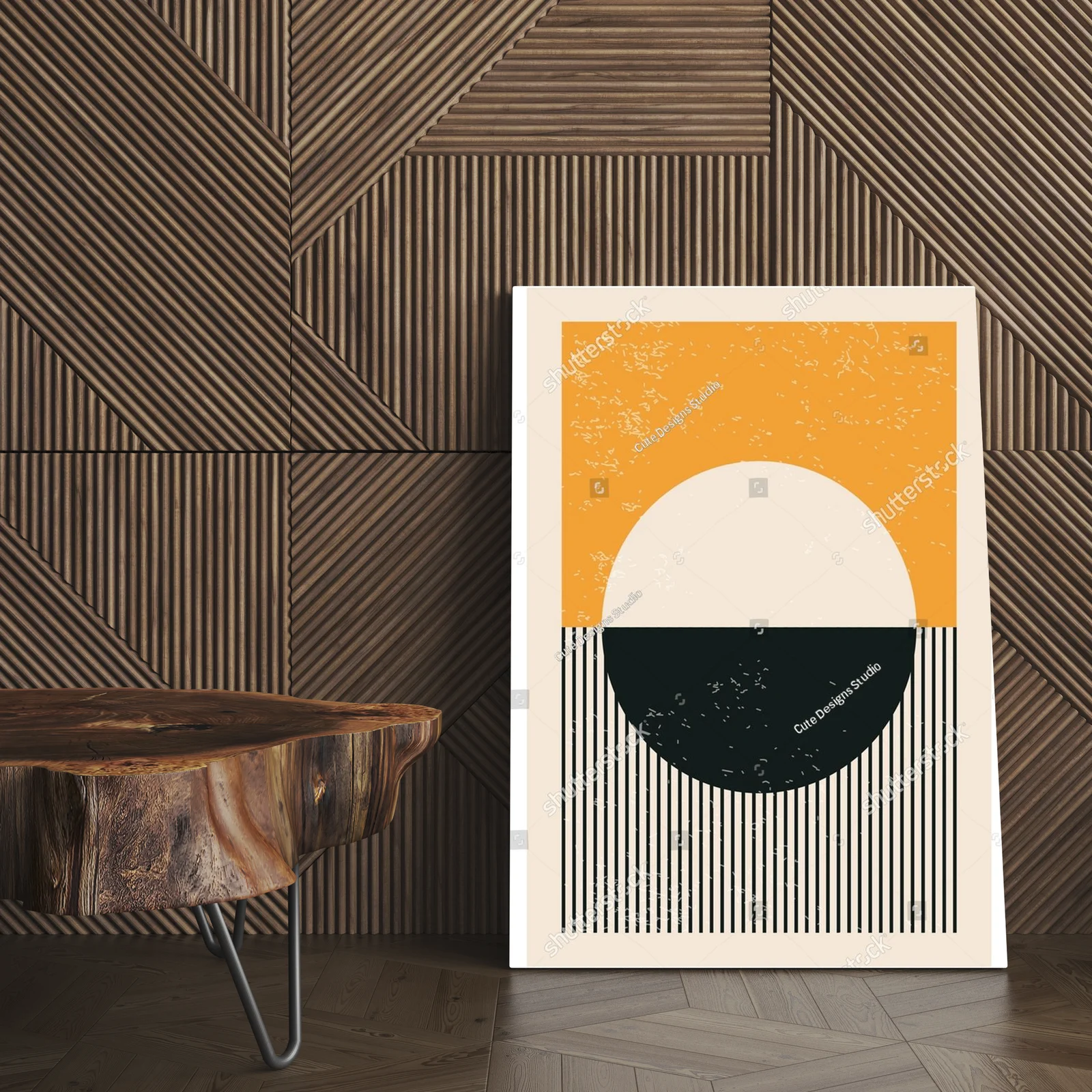 Geometryczna elegancja w pastelowych tonach