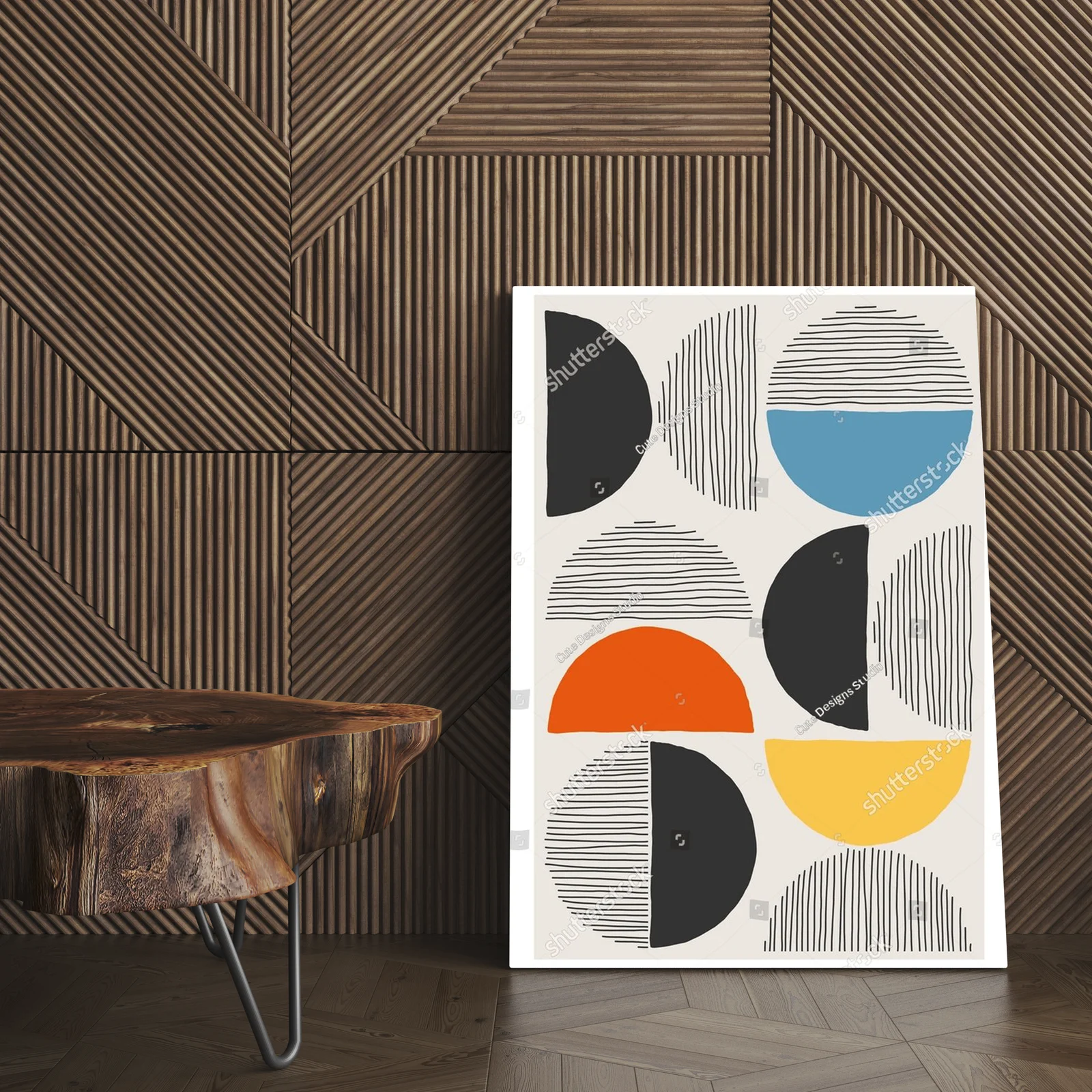 Wyrafinowana geometria w pastelowej harmonii