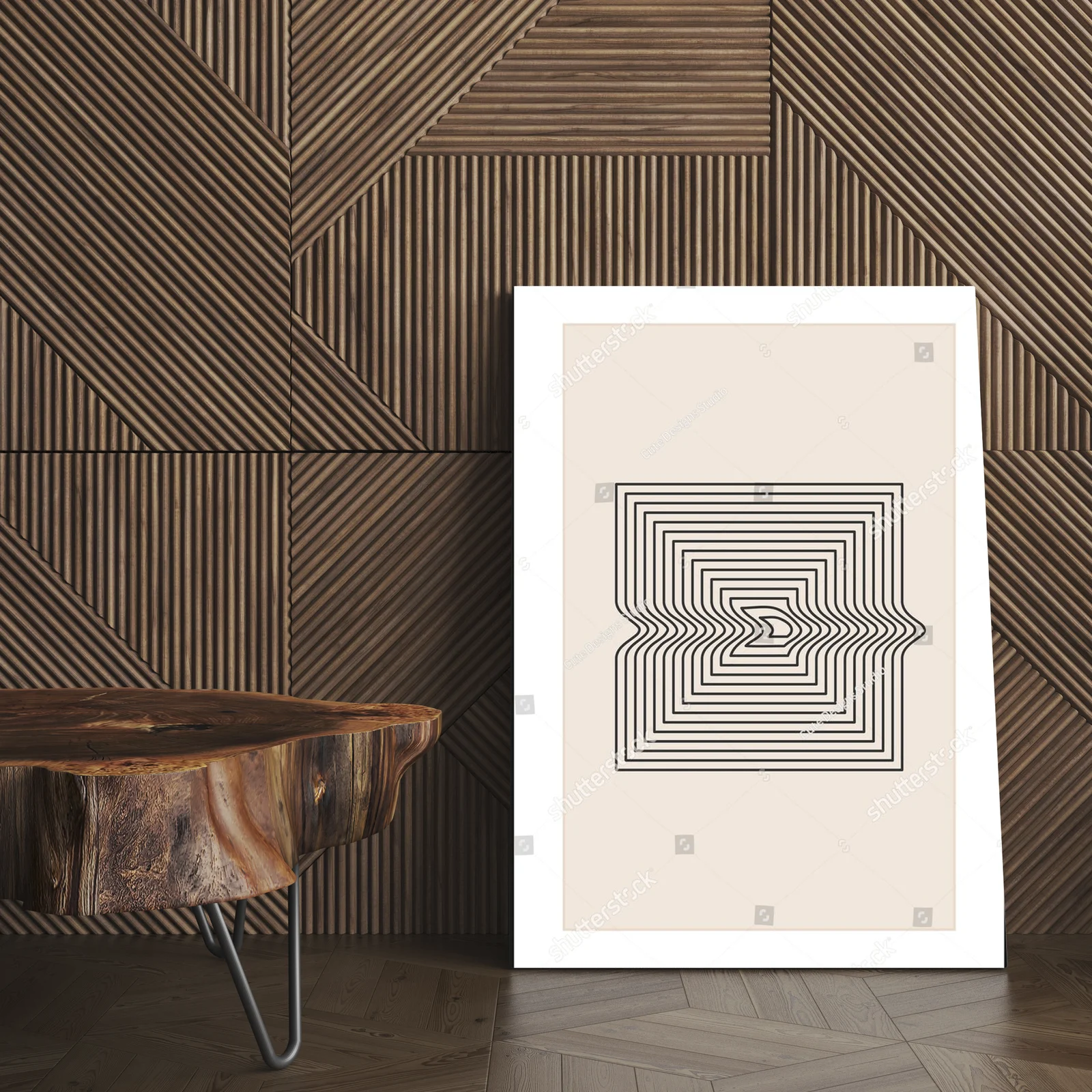 Geometryczne inspiracje w odcieniach beżu i bieli