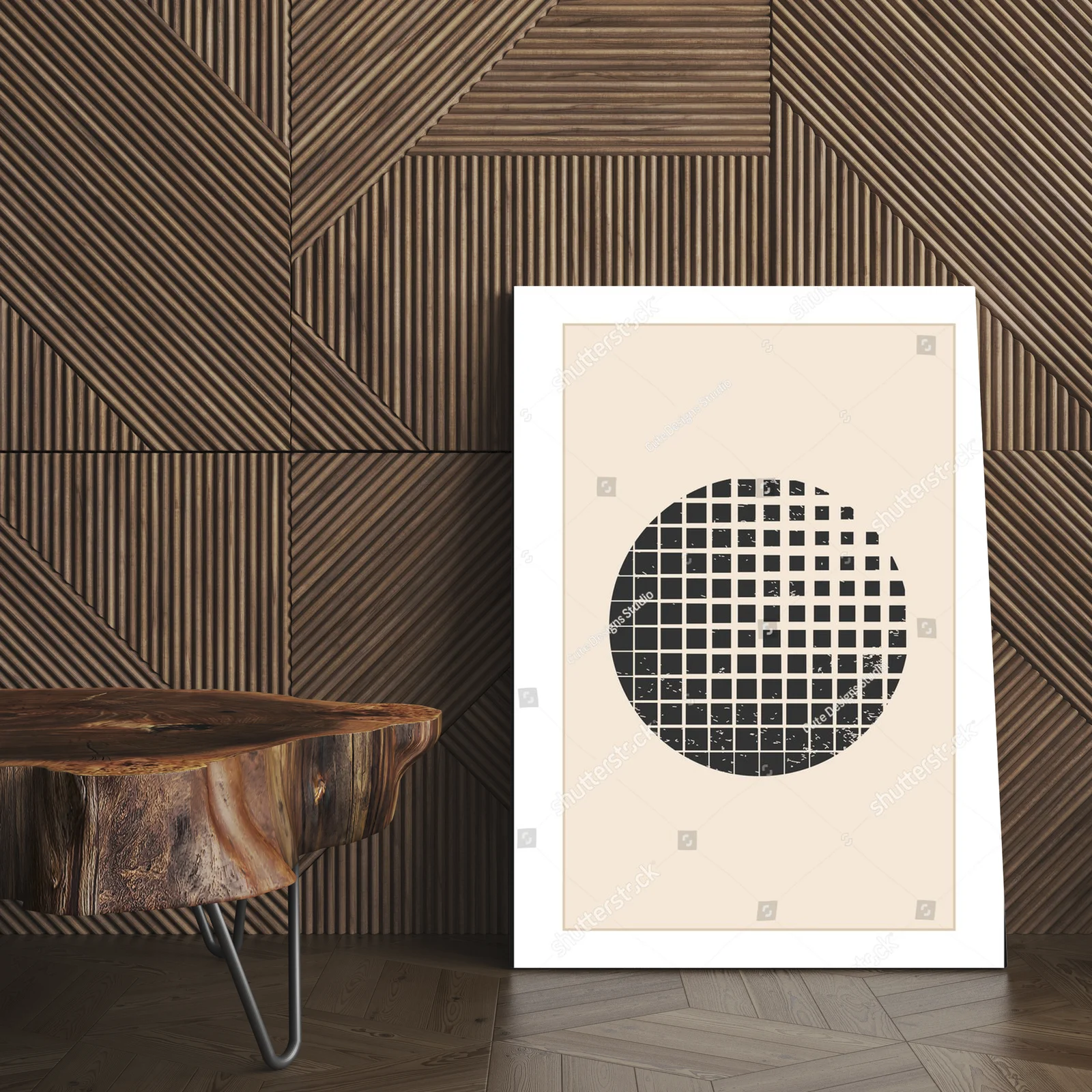 Geometryczne harmonię w pastelowych barwach