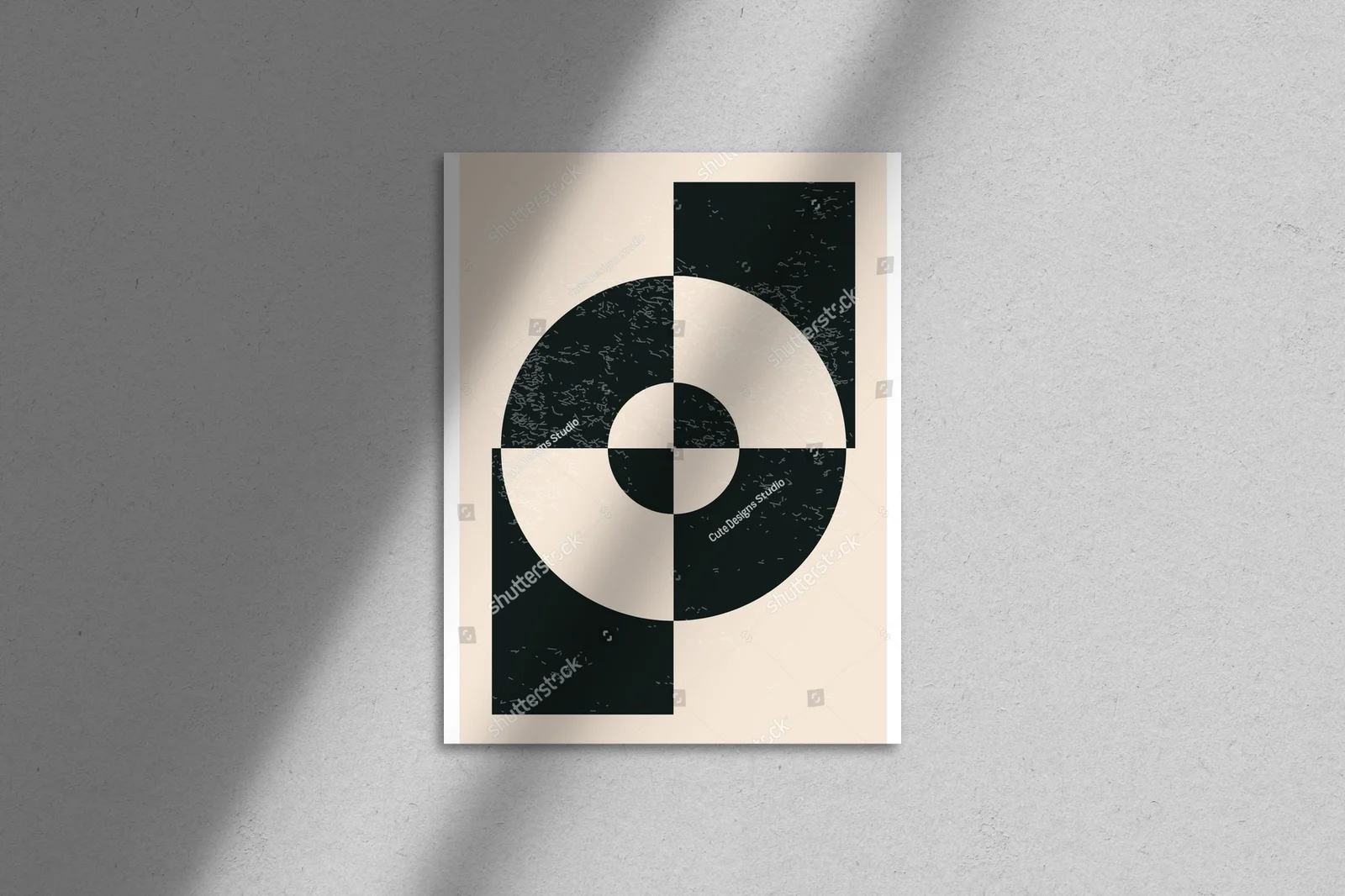 Nowoczesny plakat w geometrycznym stylu lat 20-tych