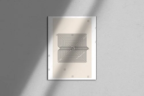 Geometryczne inspiracje w odcieniach beżu i bieli
