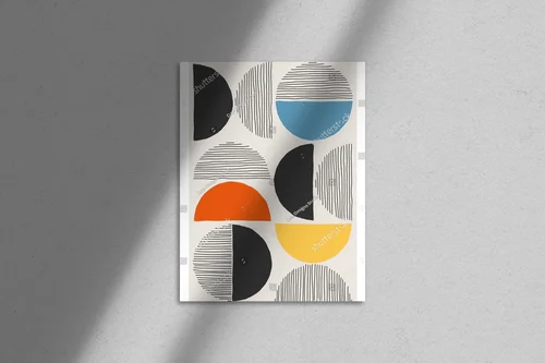 Wyrafinowana geometria w pastelowej harmonii