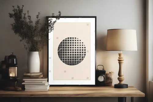 Geometryczne harmonię w pastelowych barwach