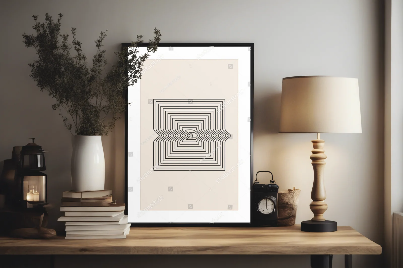 Geometryczne inspiracje w odcieniach beżu i bieli