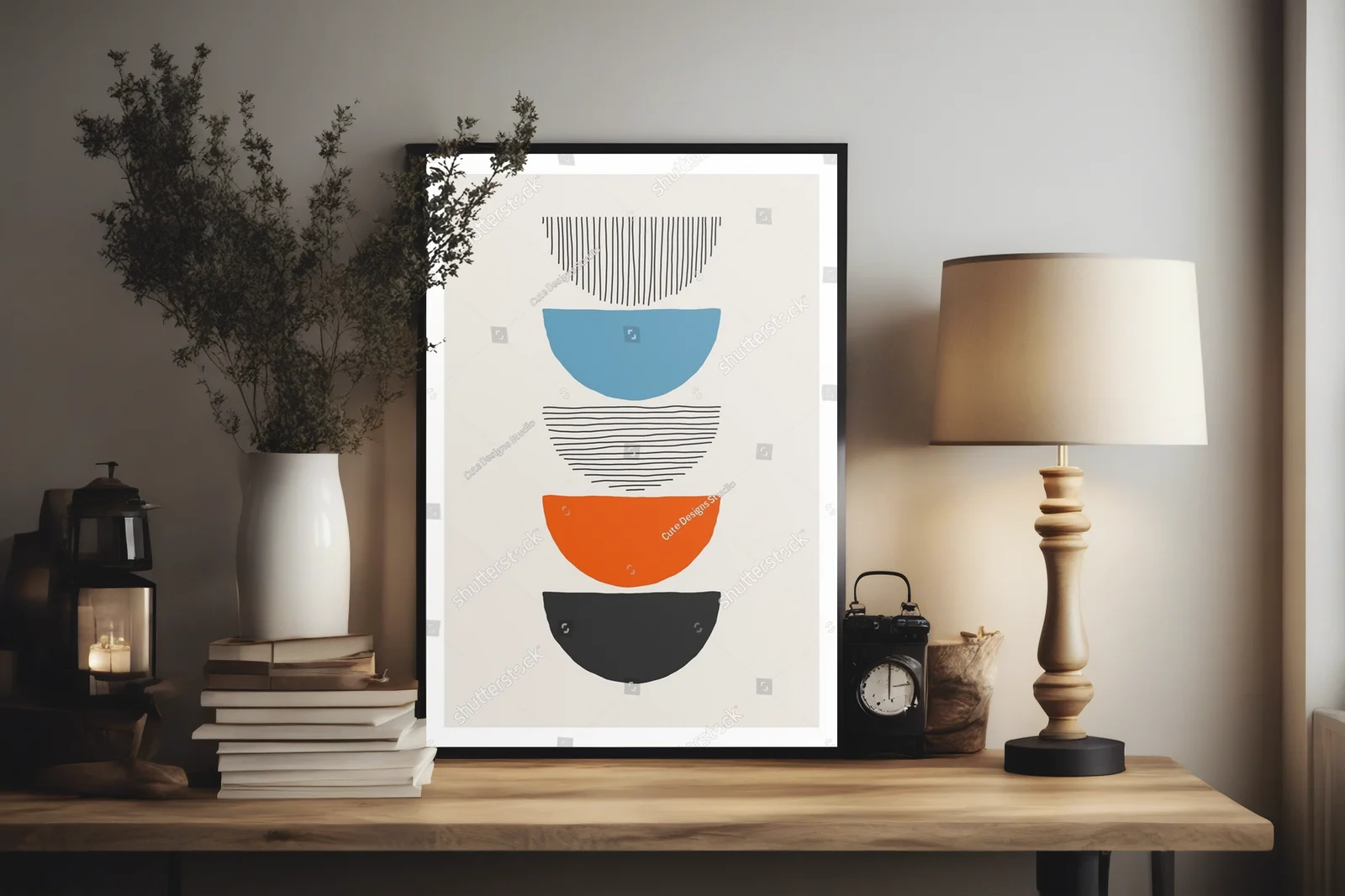 Geometryczne motywy w pastelowej palecie lat 20-tych