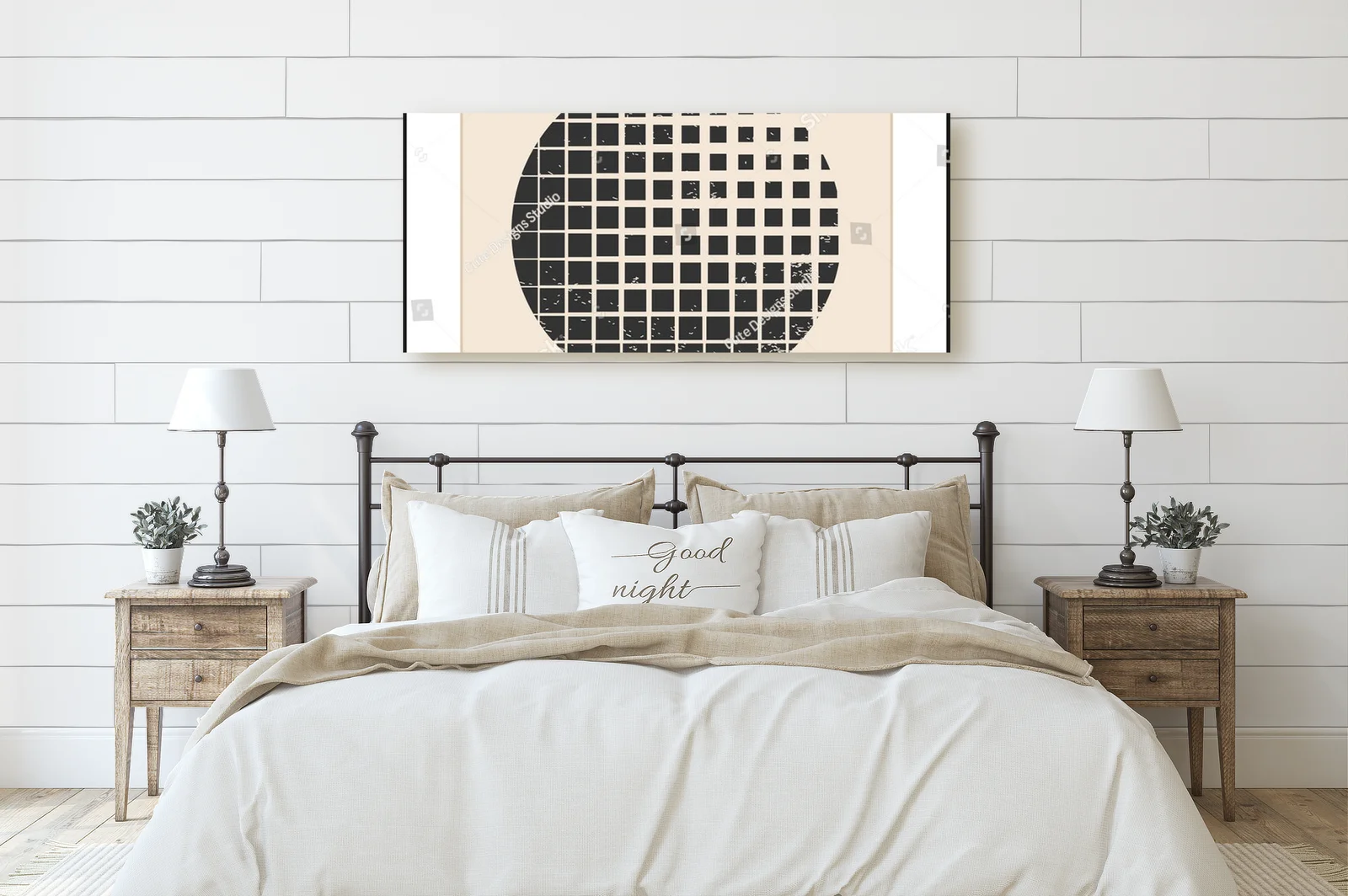 Geometryczne harmonię w pastelowych barwach