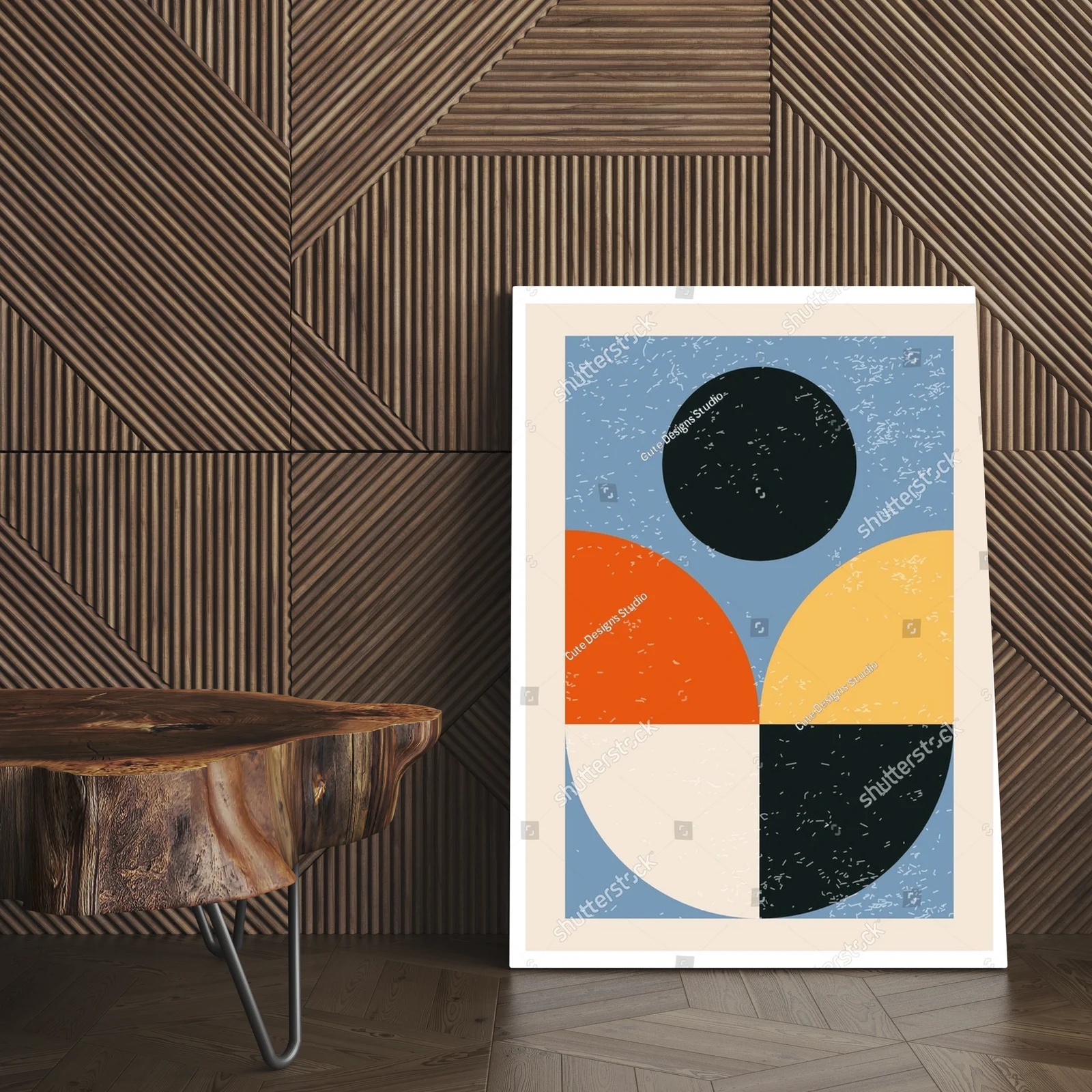 Dynamika geometria w pastelowych odcieniach