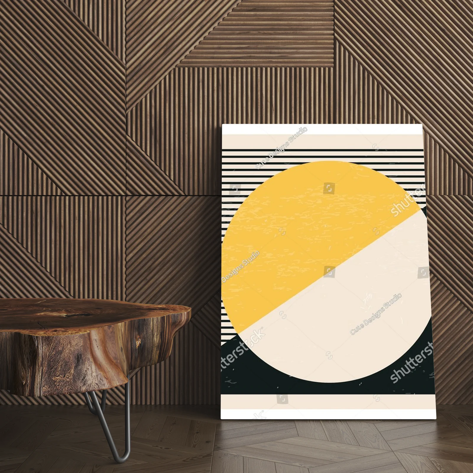 Geometryczne abstrakcje w pastelowych tonach