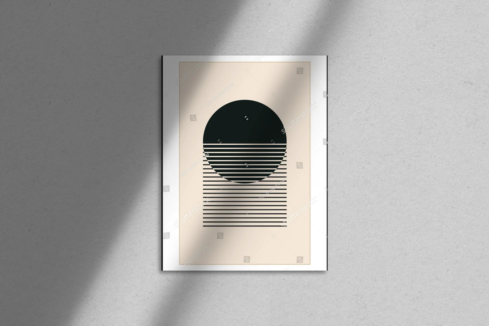 Geometryczne kształty w pastelowym stylu lat 20-tych