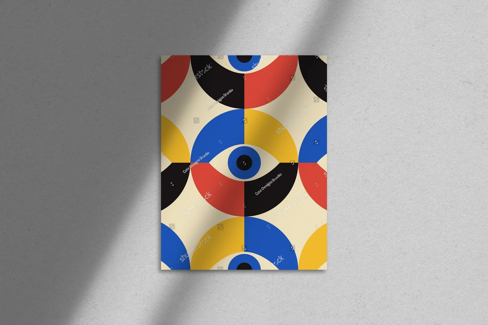 Minimalistyczny motyw geometriczny w pastelowych odcieniach