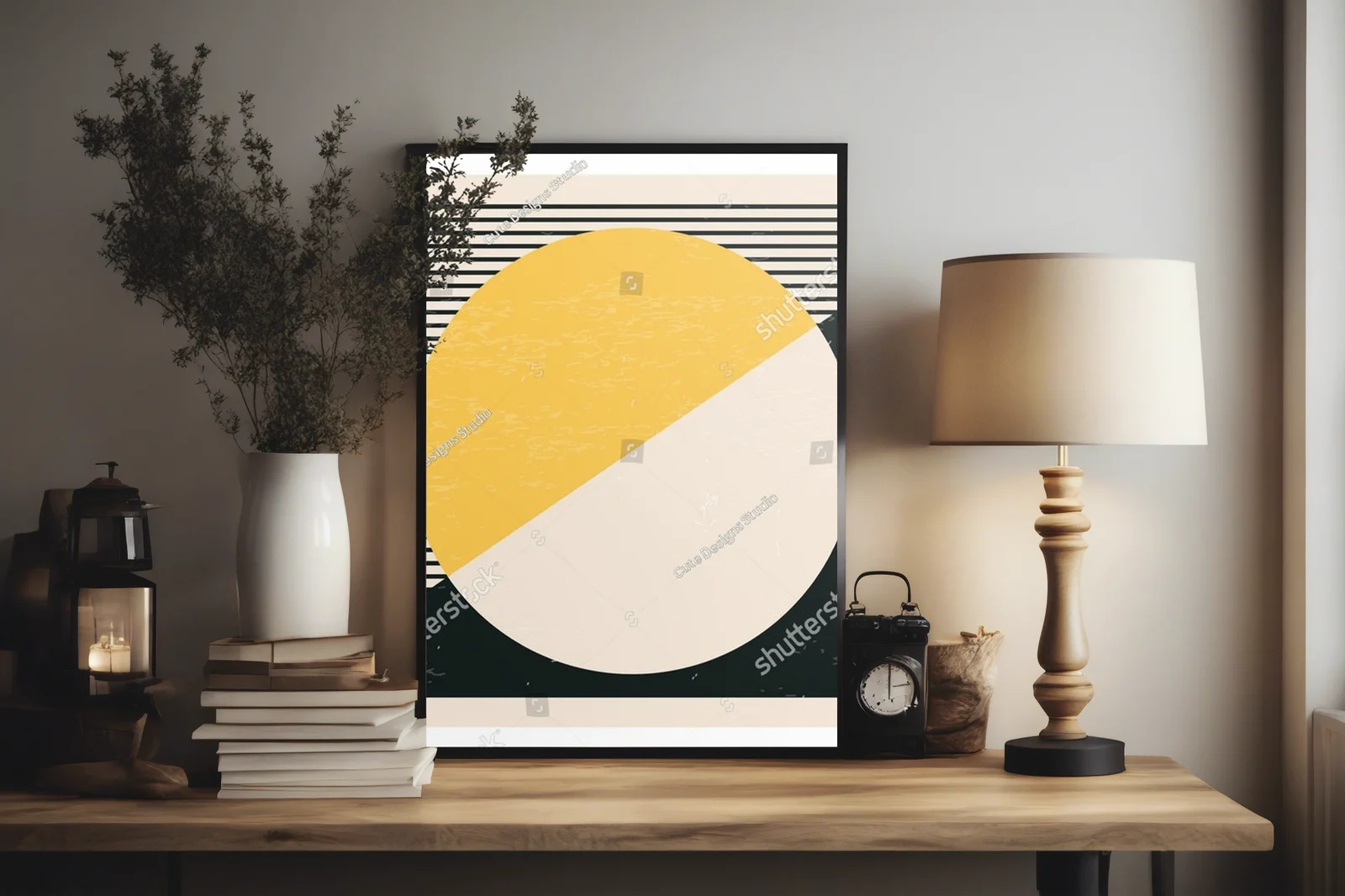 Geometryczne abstrakcje w pastelowych tonach