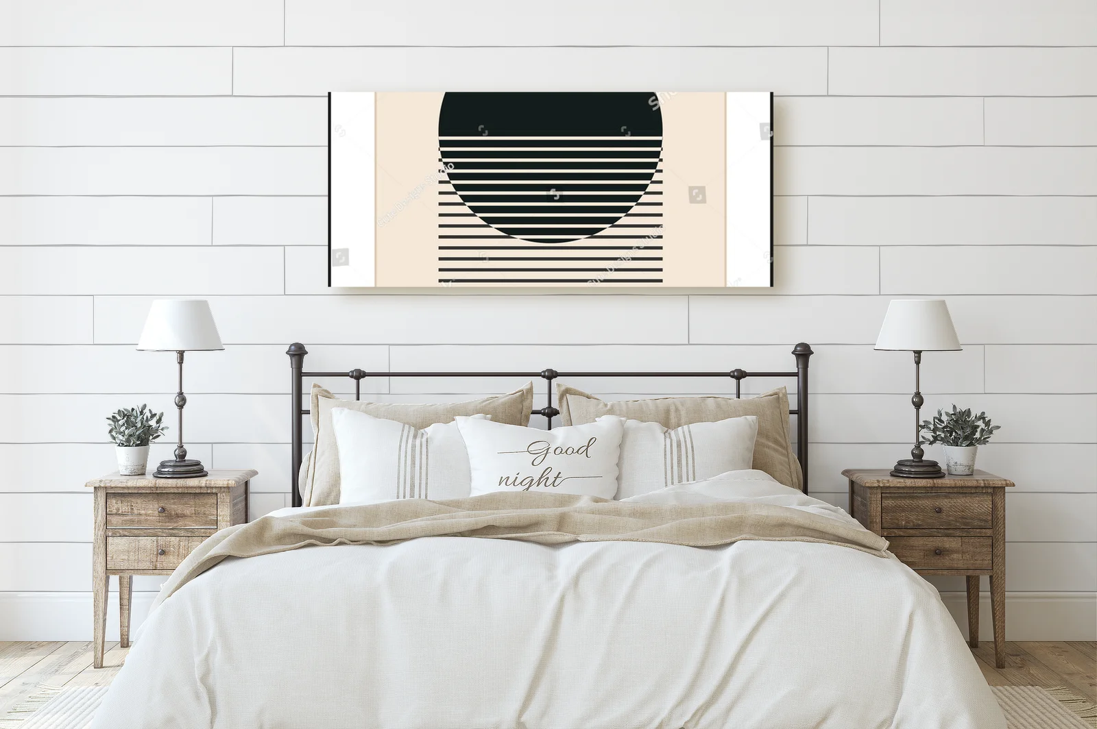 Geometryczne kształty w pastelowym stylu lat 20-tych