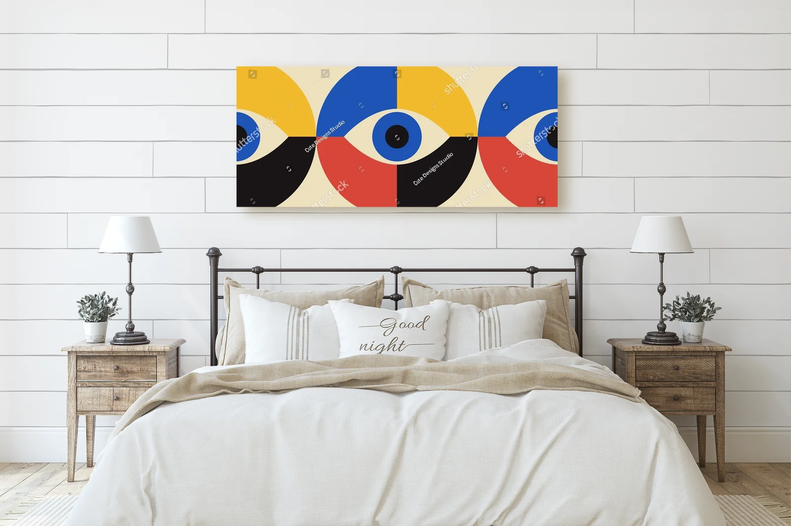 Minimalistyczny motyw geometriczny w pastelowych odcieniach