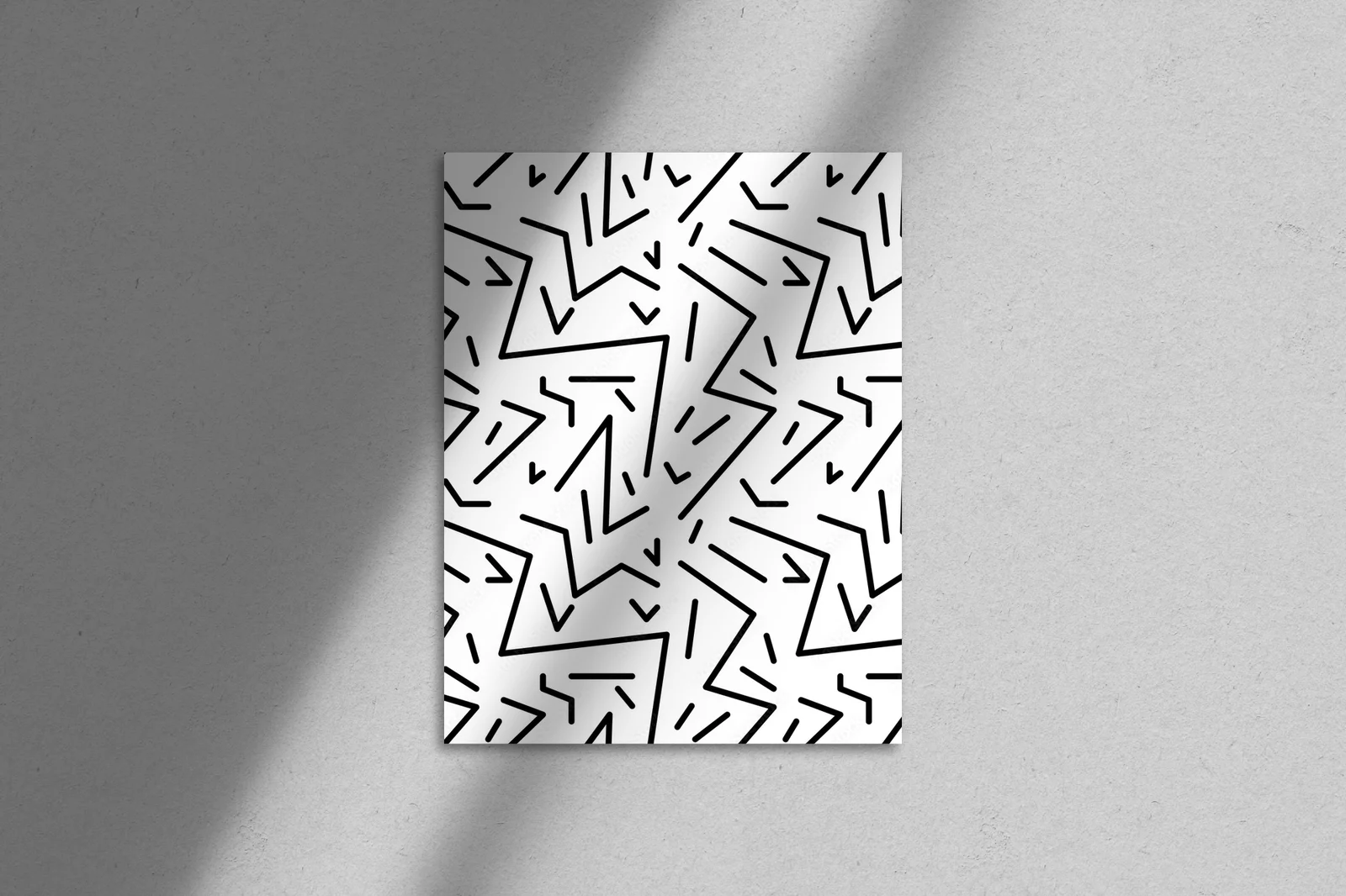 Geometryczny retro wzór w stylu lat 80.