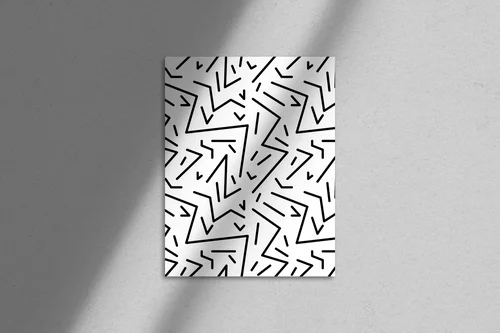 Geometryczny retro wzór w stylu lat 80.