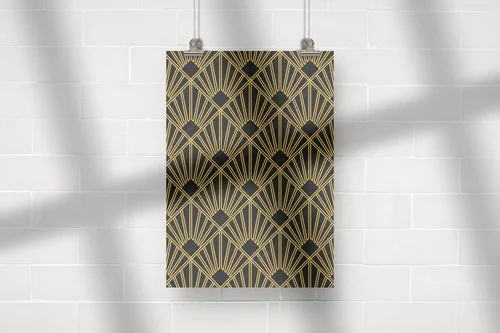 Elegancka harmonia Art Deco w ciemnych odcieniach