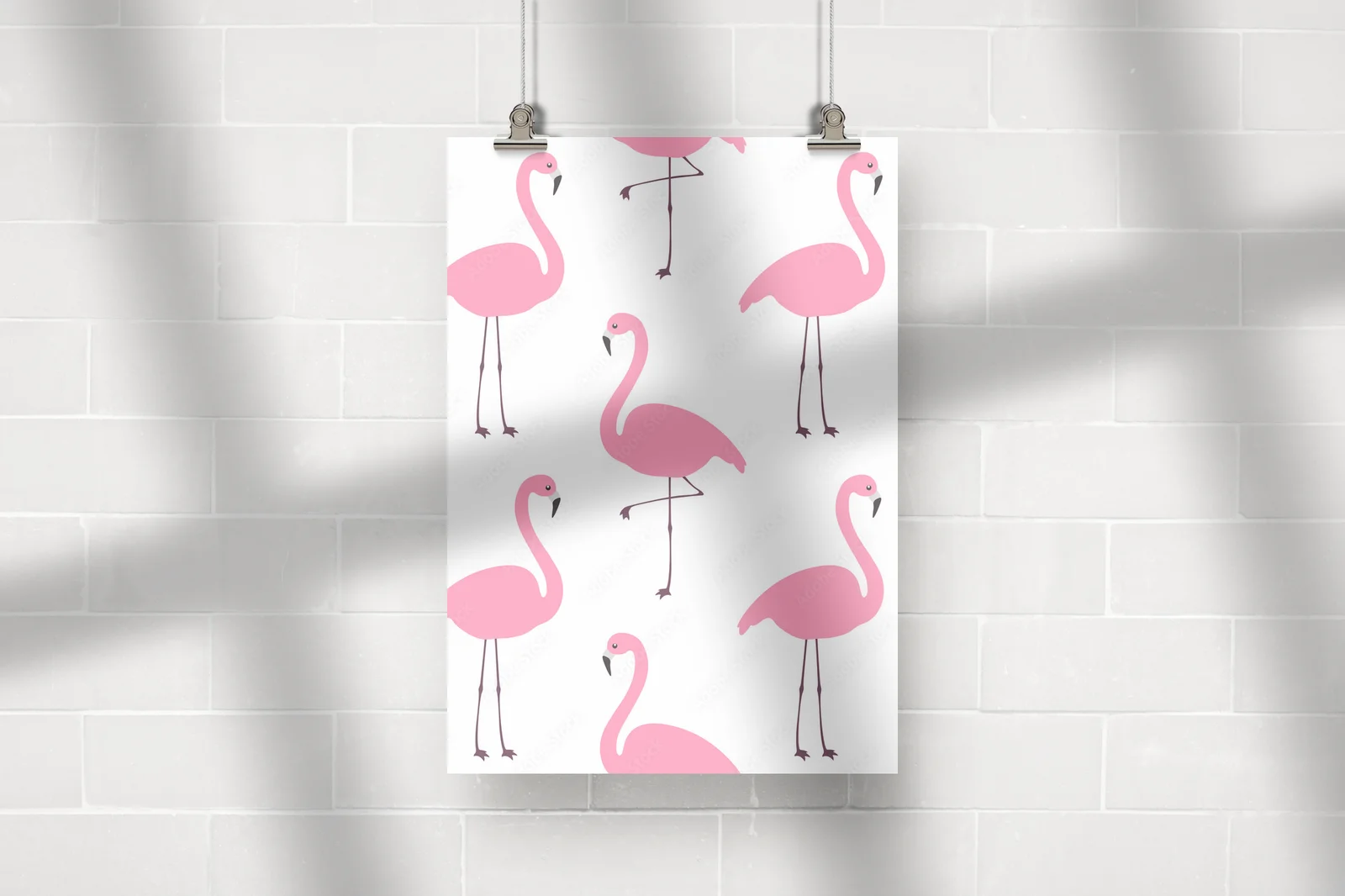 Eleganckie flamingi w delikatnym różu