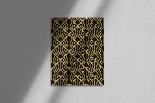 Elegancka harmonia Art Deco w ciemnych odcieniach