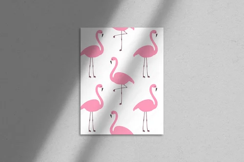 Eleganckie flamingi w delikatnym różu
