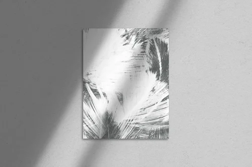 Subtelna elegancja piór w monochromatycznych tonach